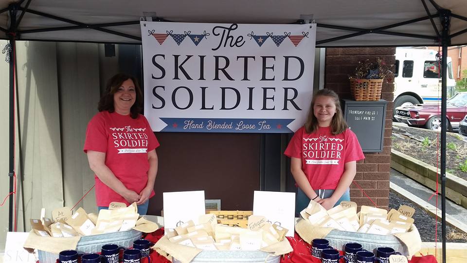 The Skirted Soldier tent at event