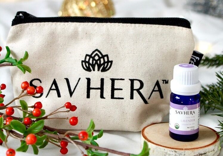 Savhera essential oils with canvas bag
