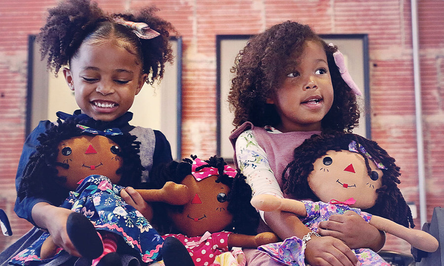 African-American Raggedy Anne dolls